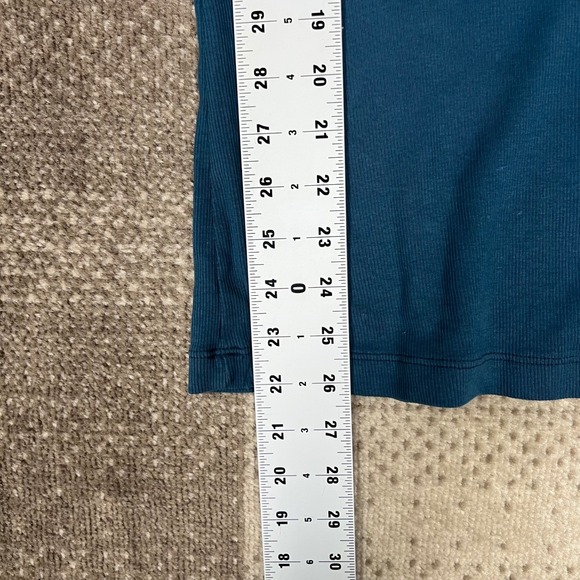 Y2K Sledge USA A New Kind Blue Tie Dye Graphic Print V Neck Ribbed Tee Top L - Picture 5 of 6